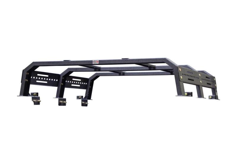 Toyota Tacoma Truck Bed Rack - Fishbone Offroad - Half Height Tackle Rack - Black - `16-`27